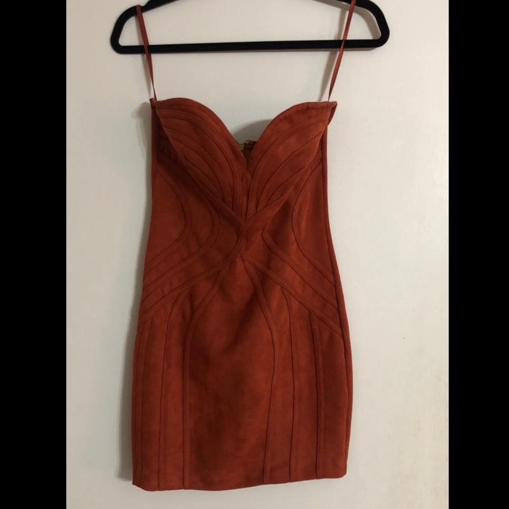 Strapless V Cut Dress